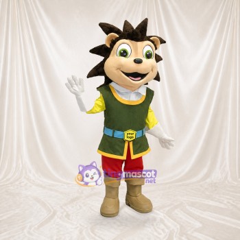 Hedgehog Boy Mascot Costume Full Body for Adults School Events