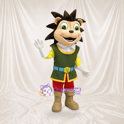 Hedgehog Boy Mascot Costume Full Body for Adults School Events