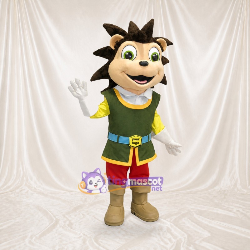 Hedgehog Boy Mascot Costume Full Body for Adults School Events