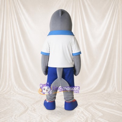 Dolphin Athlete Mascot Costume Full Body for Adults Sports Events