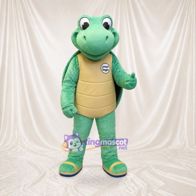 Mint Green Turtle Mascot Costume Full Body for Adults School Events