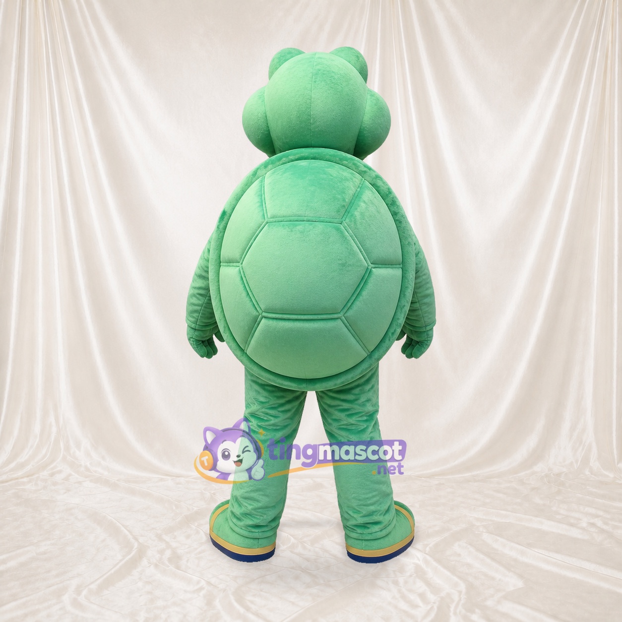 Mint Green Turtle Mascot Costume Full Body for Adults School Events Mint Green Turtle Mascot Costume Full Body for Adults School Events