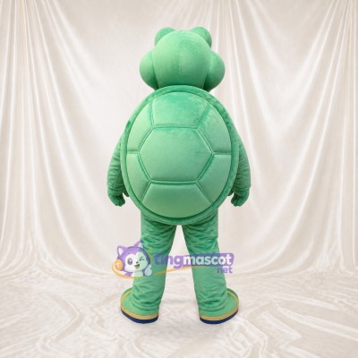 Mint Green Turtle Mascot Costume Full Body for Adults School Events