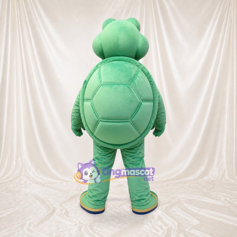 Mint Green Turtle Mascot Costume Full Body for Adults School Events