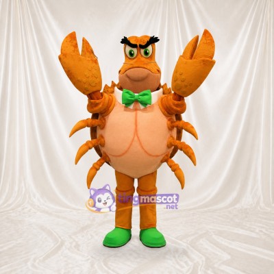Orange Lobster Mascot Costume Full Body for Adults School Events