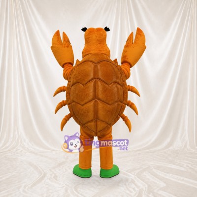 Orange Lobster Mascot Costume Full Body for Adults School Events