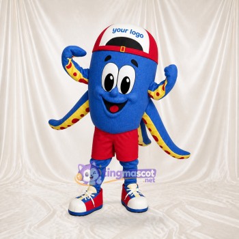 Athlète Poulpe Costume de mascotte intégral pour adultes Événements sportifs