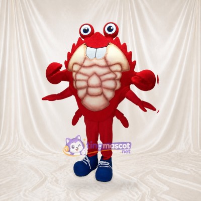 Crab Mascot Costume Full Body for Adults School Events