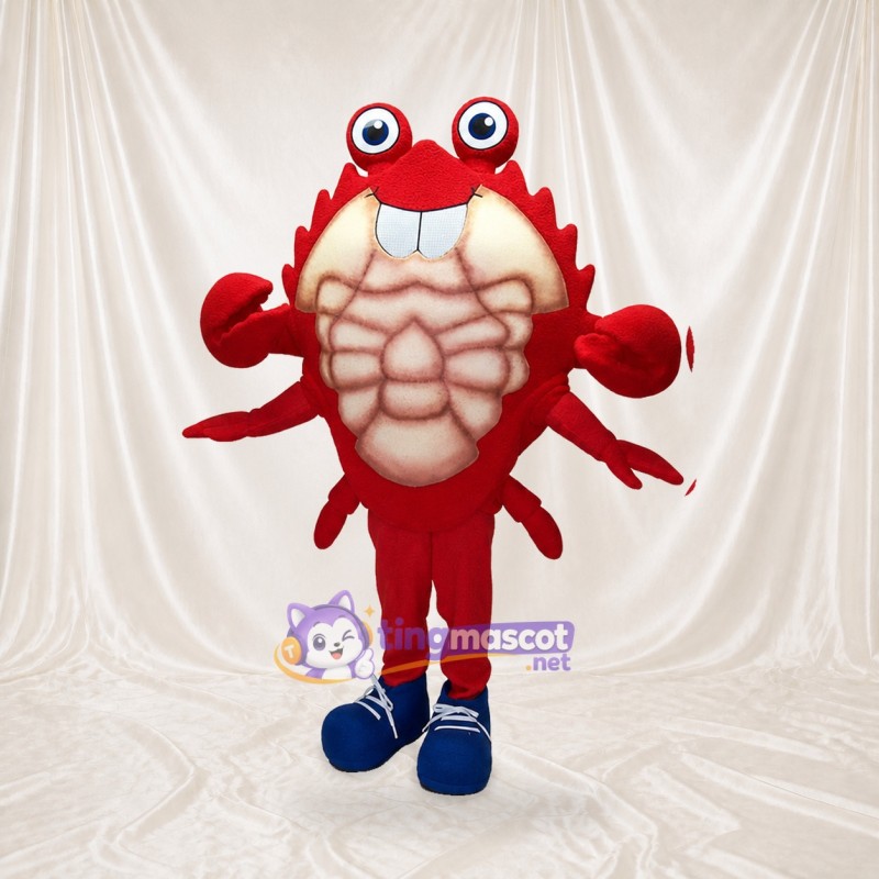 Crab Mascot Costume Full Body for Adults School Events