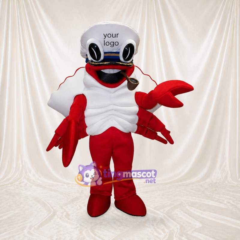 Chef Crab Mascot Costume Full Body for Adults Promotions