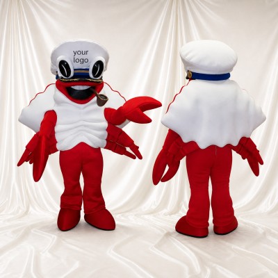 Chef Crab Mascot Costume Full Body for Adults Promotions