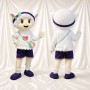 Agnelle Costume de mascotte intégral pour adultes Événements scolaires