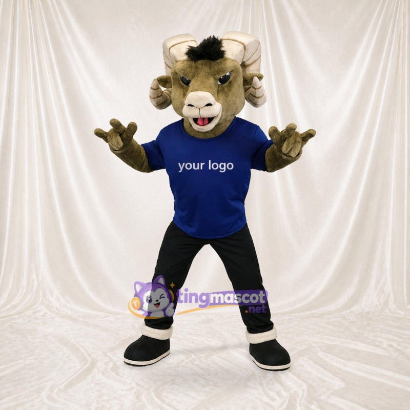 Athlète Mouton en Uniforme d'Équipe Costume de mascotte intégral pour adultes Événements sportifs