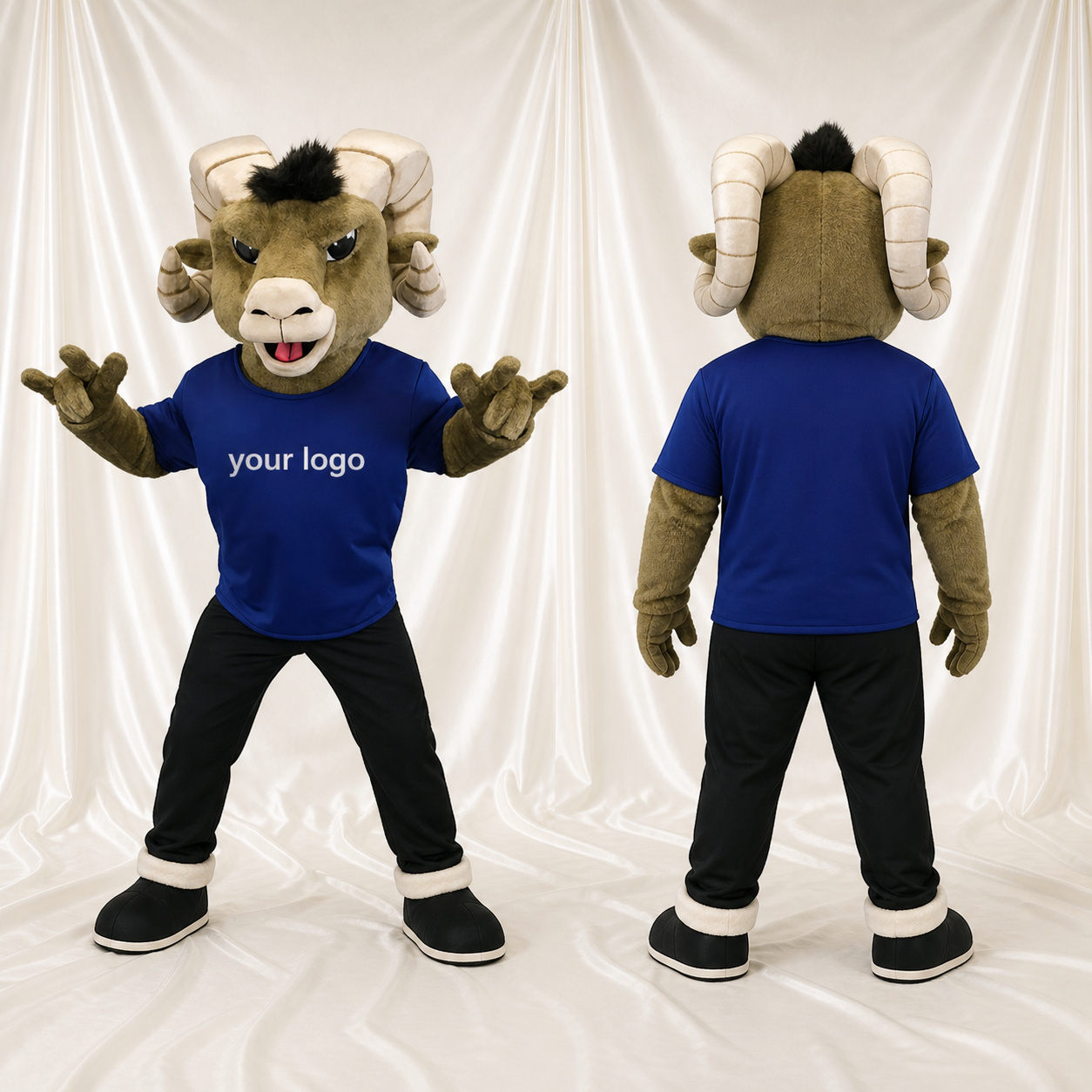 Athlète Mouton en Uniforme d'Équipe Costume de mascotte intégral pour adultes Événements sportifs Athlète Mouton en Uniforme d'Équipe Costume de mascotte intégral pour adultes Événements sportifs