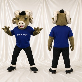 Athlète Mouton en Uniforme d'Équipe Costume de mascotte intégral pour adultes Événements sportifs