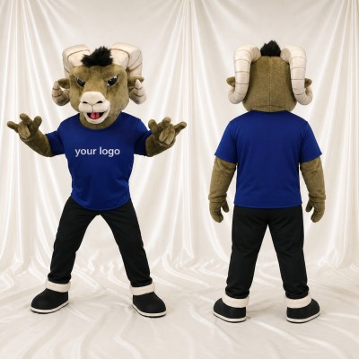 Athlète Mouton en Uniforme d'Équipe Costume de mascotte intégral pour adultes Événements sportifs
