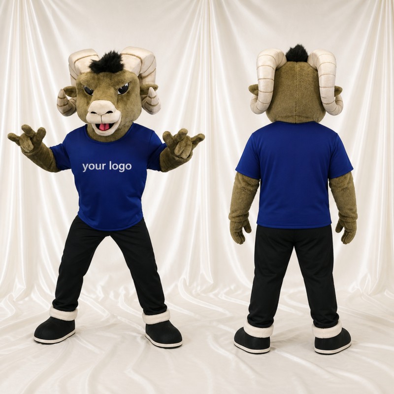 Athlète Mouton en Uniforme d'Équipe Costume de mascotte intégral pour adultes Événements sportifs