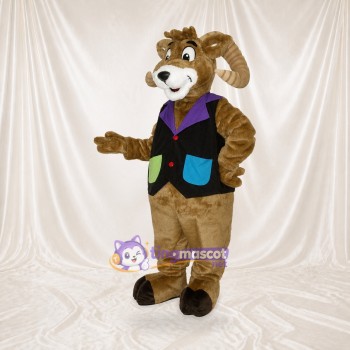 Ram Gentleman Mascot Costume Full Body for Adults Promotions
