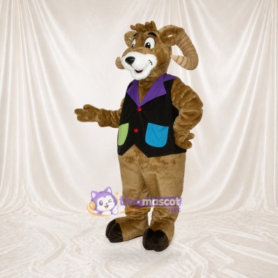 Ram Gentleman Mascot Costume Full Body for Adults Promotions
