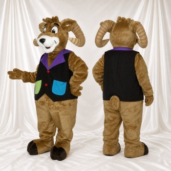 Ram Gentleman Mascot Costume Full Body for Adults Promotions