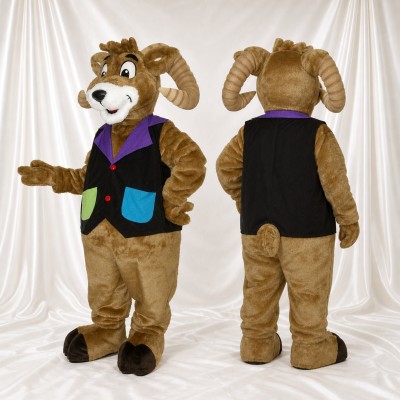 Ram Gentleman Mascot Costume Full Body for Adults Promotions