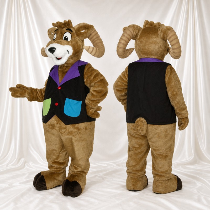 Ram Gentleman Mascot Costume Full Body for Adults Promotions