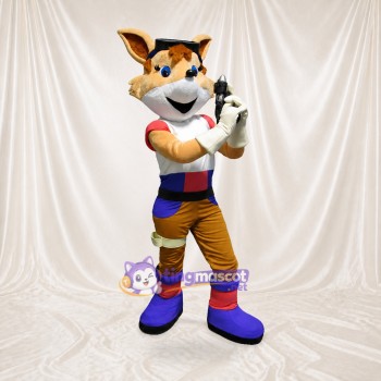 Athlète Renard Orange Costume de mascotte intégral pour adultes Événements sportifs