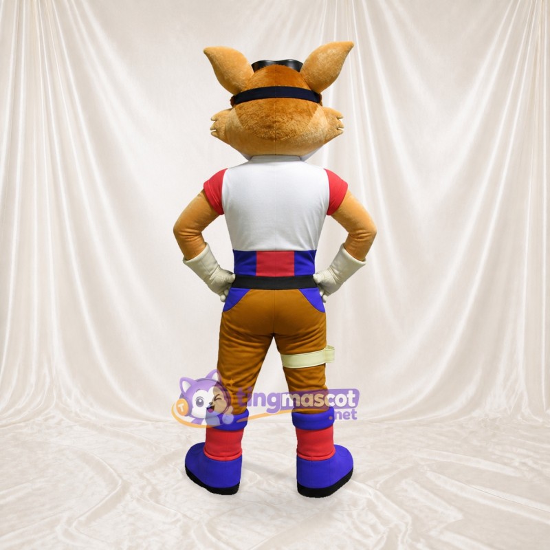 Athlète Renard Orange Costume de mascotte intégral pour adultes Événements sportifs