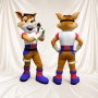 Athlète Renard Orange Costume de mascotte intégral pour adultes Événements sportifs