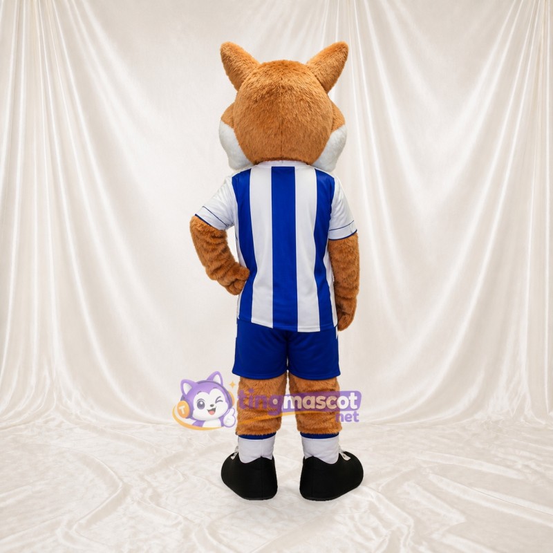 Athlète Renard en Uniforme d'Équipe Costume de mascotte intégral pour adultes Événements sportifs