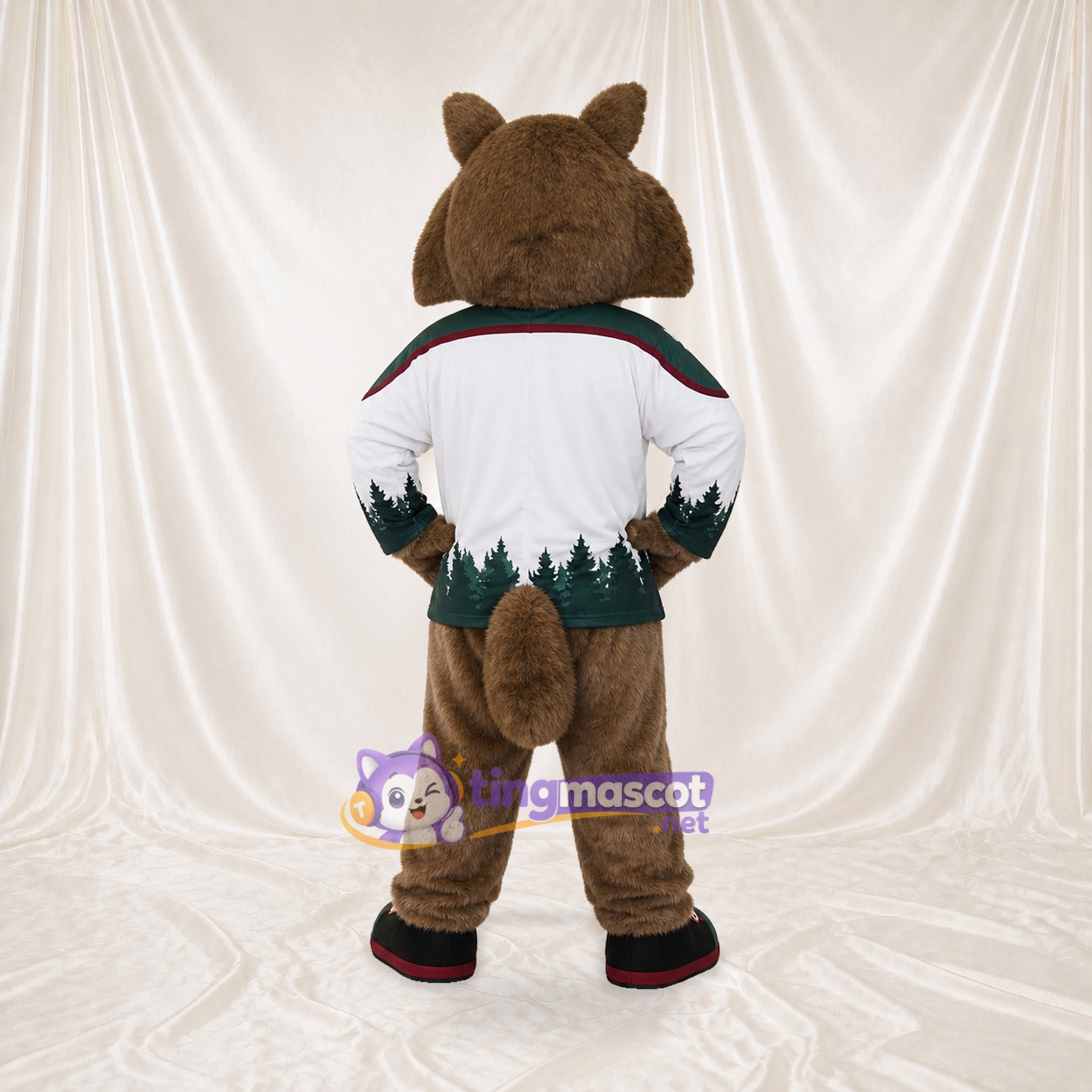 Athlète Coyote Costume de mascotte intégral pour adultes Événements sportifs Athlète Coyote Costume de mascotte intégral pour adultes Événements sportifs