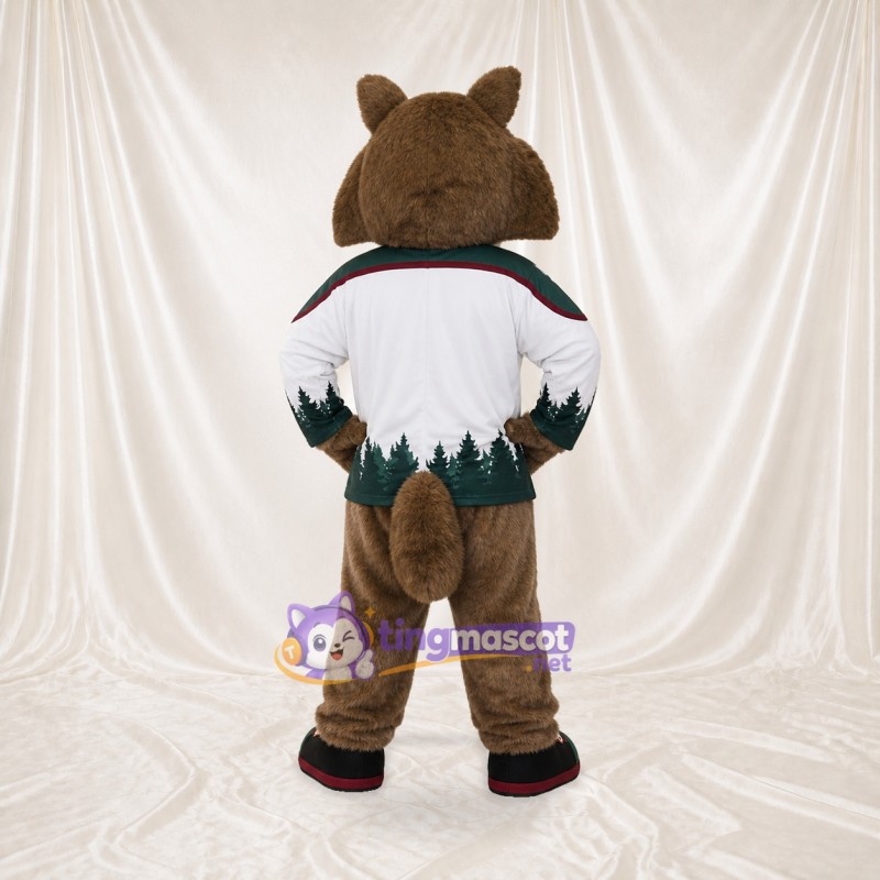 Coyote Athlete Mascot Costume Full Body for Adults Sports Events