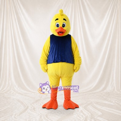 Athlète canard jaune Costume de mascotte intégral pour adultes Événements sportifs