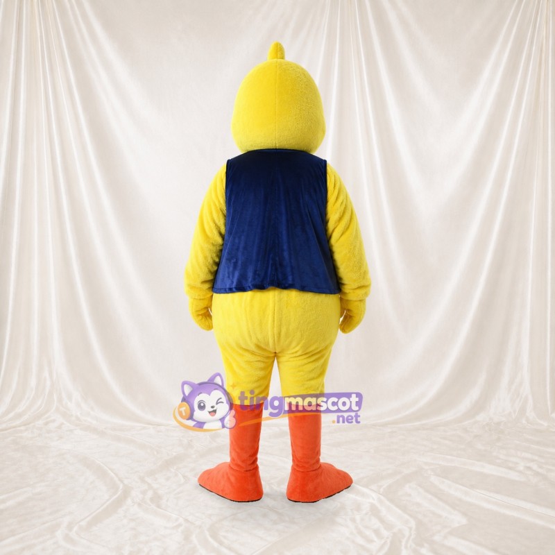 Athlète canard jaune Costume de mascotte intégral pour adultes Événements sportifs