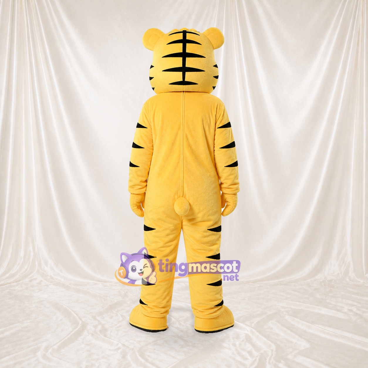 Gelb und Schwarz Tiger Maskottchenkostüm Ganzkörper für Erwachsene Schulveranstaltungen Gelb und Schwarz Tiger Maskottchenkostüm Ganzkörper für Erwachsene Schulveranstaltungen