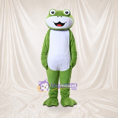 Construction Frog Mascot Costume Full Body for Adults School Events