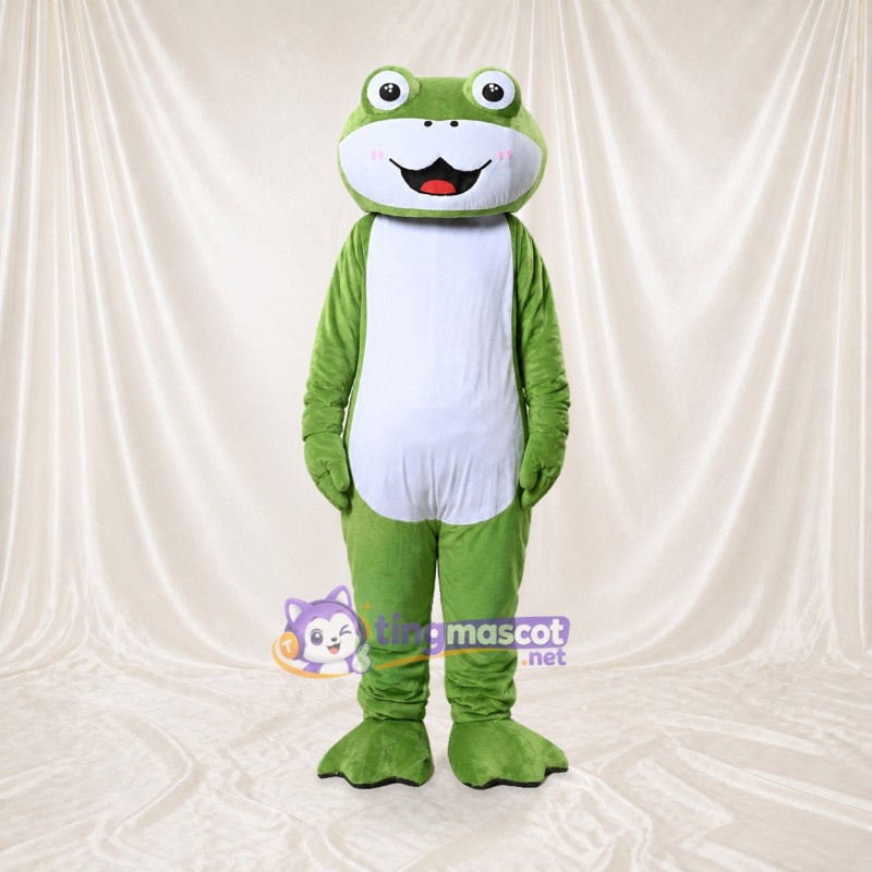 Construction Frog Mascot Costume Full Body for Adults School Events
