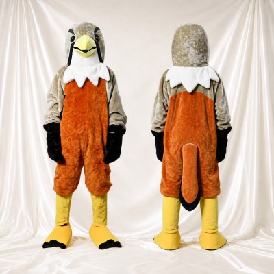 Brown Eagle Mascot Costume Full Body for Adults School Events