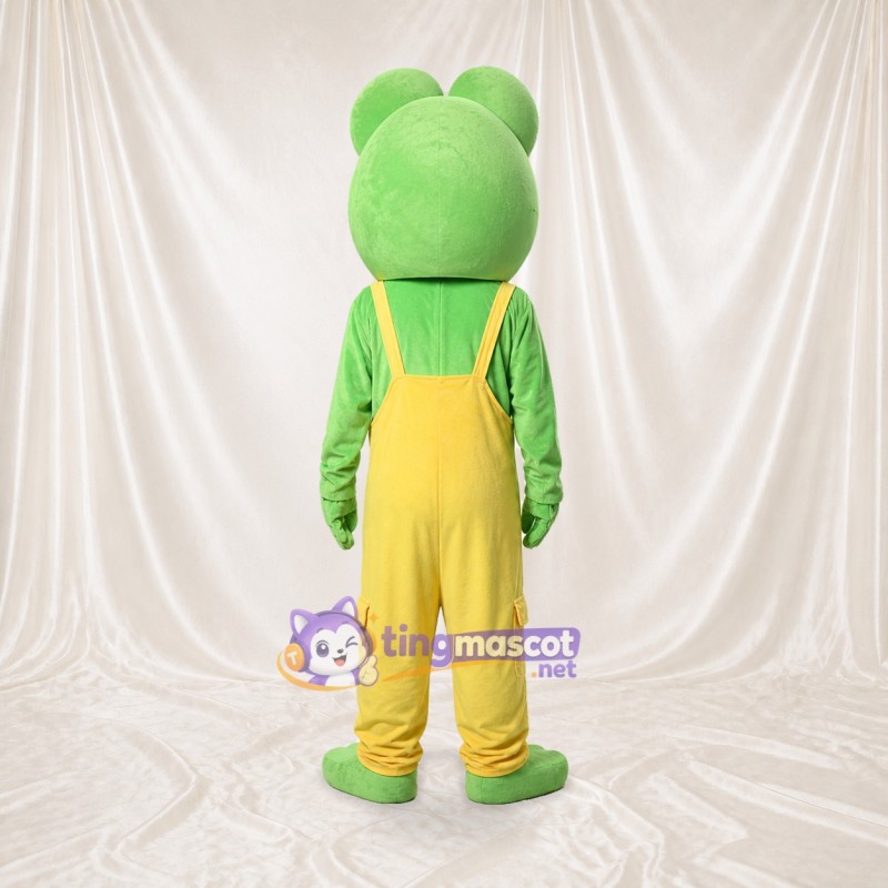Frog Worker Mascot Costume Full Body for Adults Promotions
