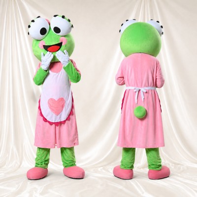 Frog Girl Mascot Costume Full Body for Adults School Events