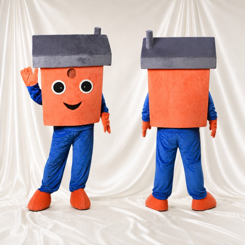 Building Character Mascot Costume Full Body for Adults Promotions