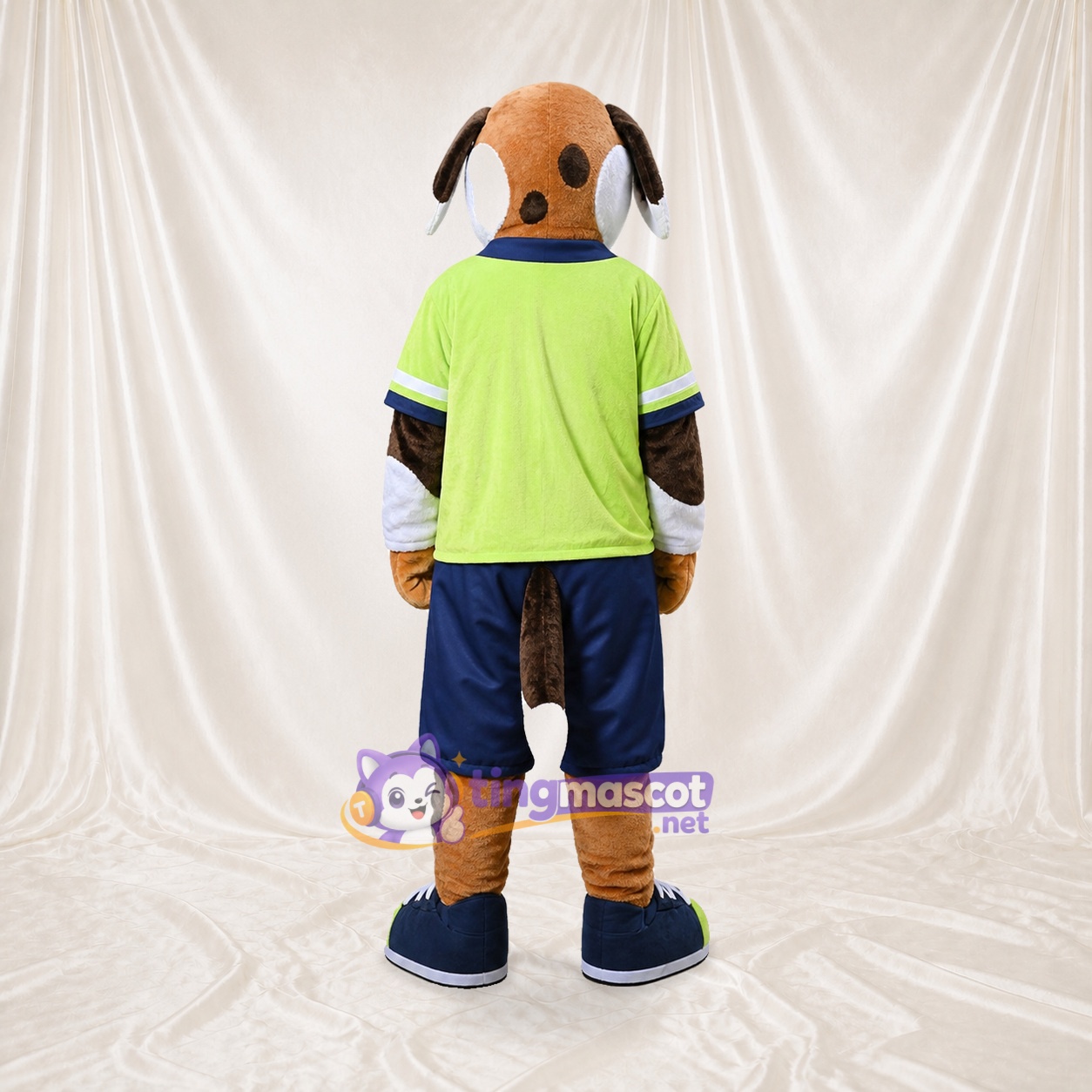 Braun Teamuniform Hundathlet Maskottchenkostüm Ganzkörper für Erwachsene Sportveranstaltungen Braun Teamuniform Hundathlet Maskottchenkostüm Ganzkörper für Erwachsene Sportveranstaltungen