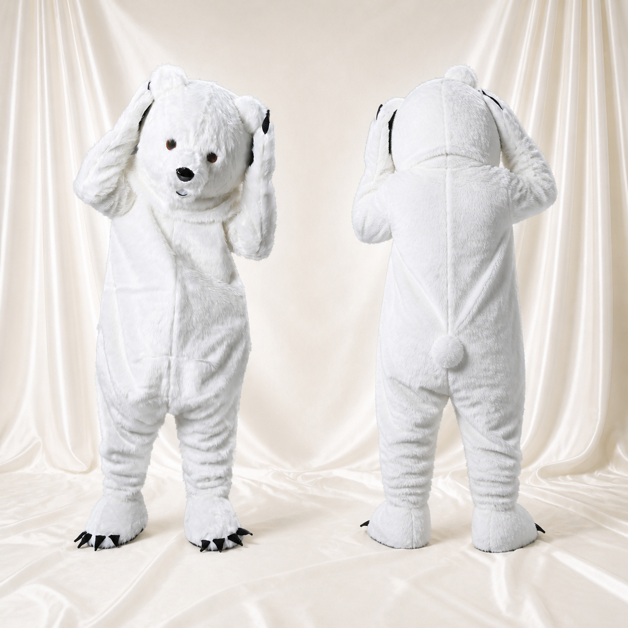 Yéti Fantastique Sculpté Blanc Costume de mascotte intégral pour adultes Événements scolaires Yéti Fantastique Sculpté Blanc Costume de mascotte intégral pour adultes Événements scolaires