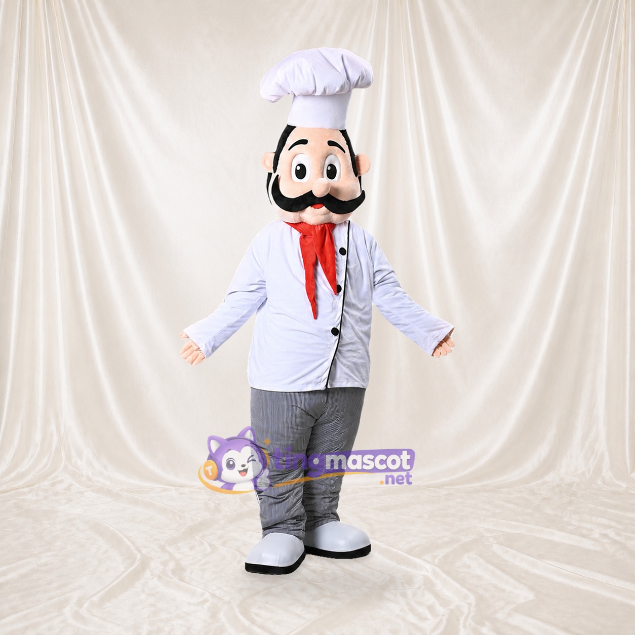 Chef Man Mascot Costume Full Body for Adults Promotions