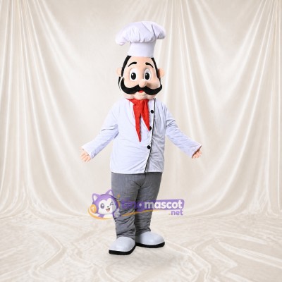 Chef Man Mascot Costume Full Body for Adults Promotions