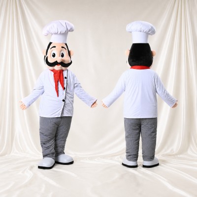 Chef Man Mascot Costume Full Body for Adults Promotions