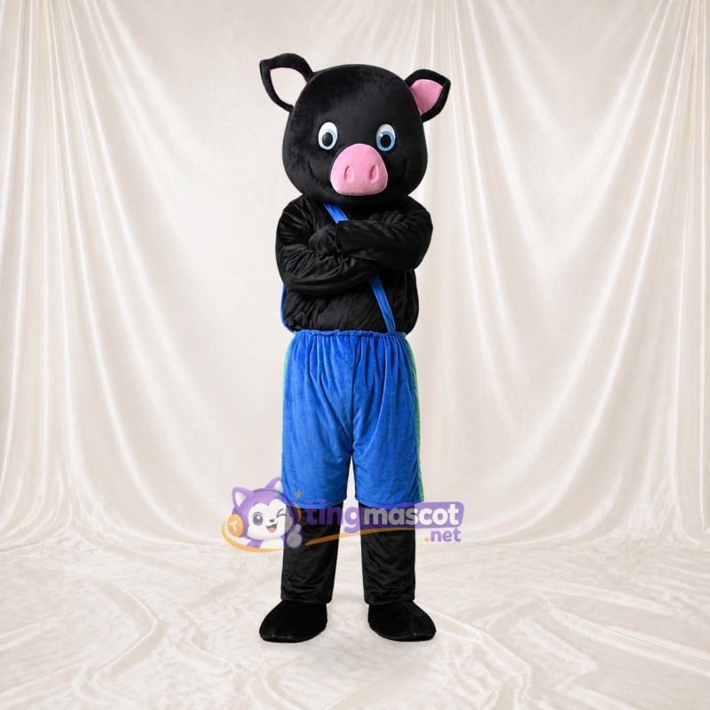 Pig Athlete Mascot Costume Full Body for Adults Sports Events