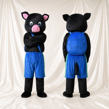 Pig Athlete Mascot Costume Full Body for Adults Sports Events