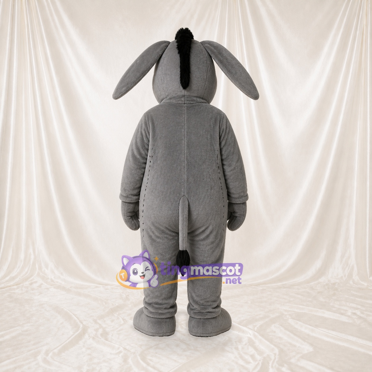 Âne Gris Costume de mascotte intégral pour adultes Événements scolaires
