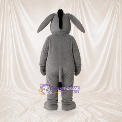 Gray Donkey Mascot Costume Full Body for Adults School Events